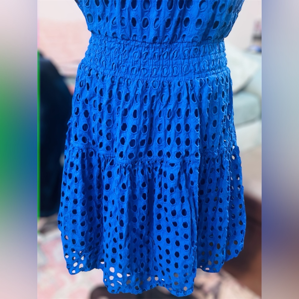 XL Vera Wang Smocked Short Dress - Picture 12 of 13